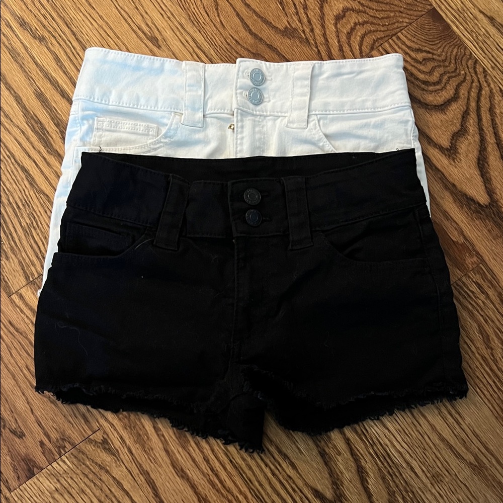 H&M Classic Black and White Kids' Denim Shorts